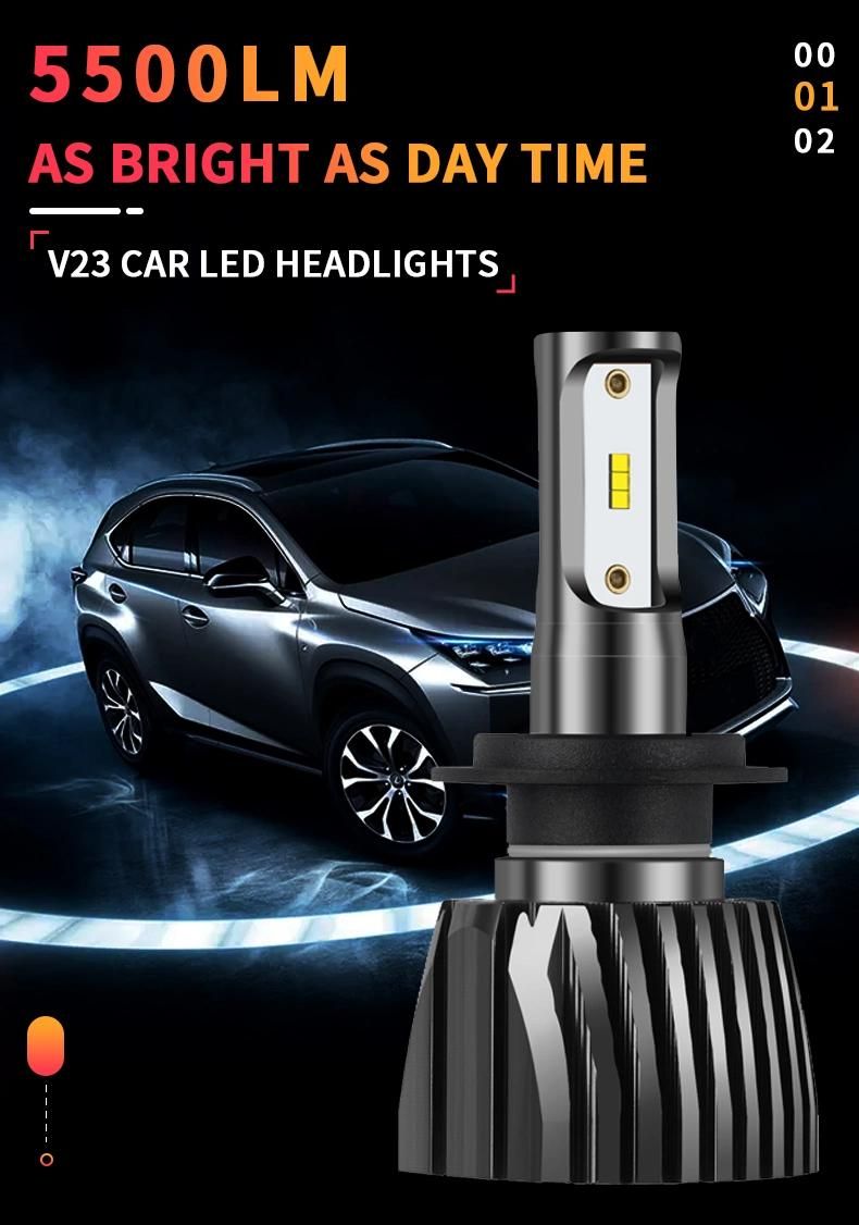 V23 LED Headlight Plus Novsight N12 11000lm 80W H4 H7 LED Headlight Lamp Auto Lighting System Reflector / Projector LED Bulbs 90059006