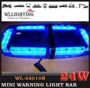 Blue LED Mini Lightbars with Magnets &amp; Brackets Mount