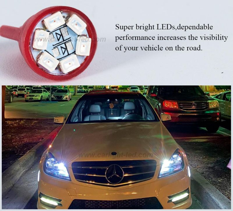 T10 Red Wedge Super Brighter Indicator Light Bulbs
