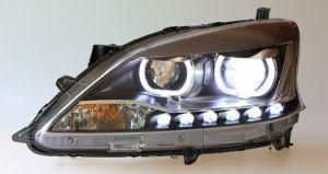 Auto Parts Projector Lens Headlight 2012 Pulsar Sentra Sylphy Car LED Light for Nissan