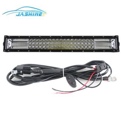 New White LED Bar with Amber LED Strobe 136W 6000K 8000lm IP 67 4*4 LED Drving LED Light Bar