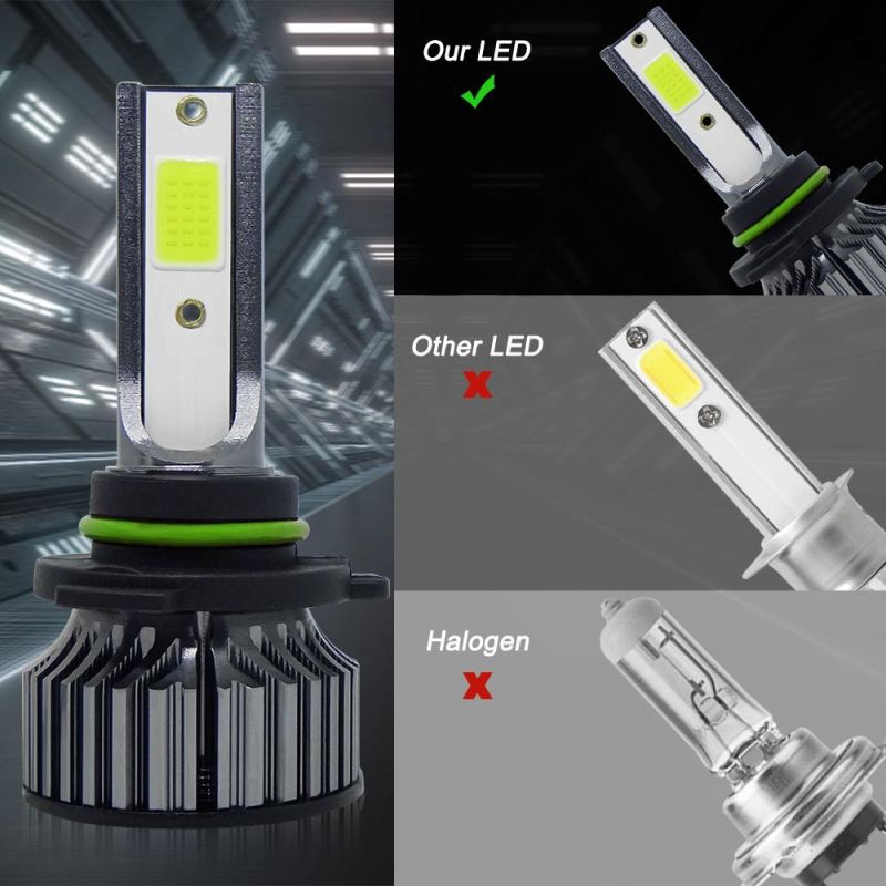 Powerful Super Bright LED LED Headlight 9006 Hb4 Auto Lamp Car Automobiles LED Head Lamp 12V 24V 8000K Blue Light