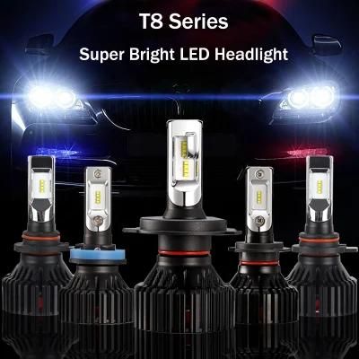 T8 C6 S2 LED Headlight 9005 9006 H4 H7 H8 H11 Car Motorcycle LED Headlight Car LED 8000lm