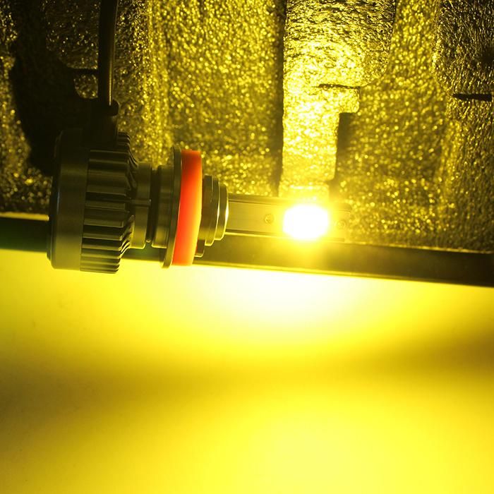 Yellow S2 COB 4000lm H13 H4 H7 Fog Auto LED Headlight Bulbs