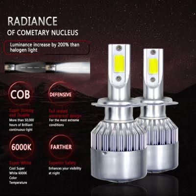 C6 LED Automobile Headlamp H7 H4 H11 LED Lamp Manufacturer Direct Selling Automobile Headlamp