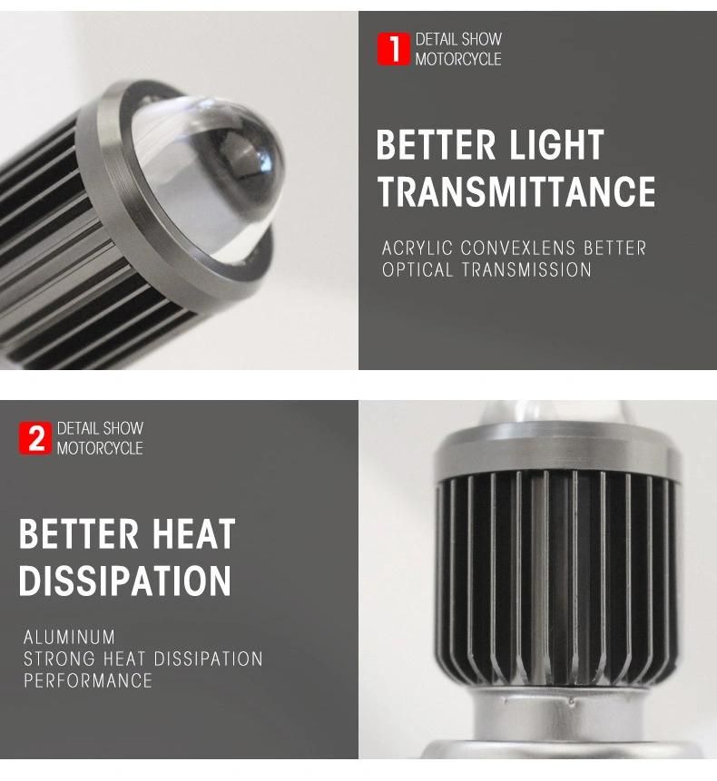 12V 35/35W Motorcycle Bulb with H4 Hi/Lo Beam Mini Lens Projection