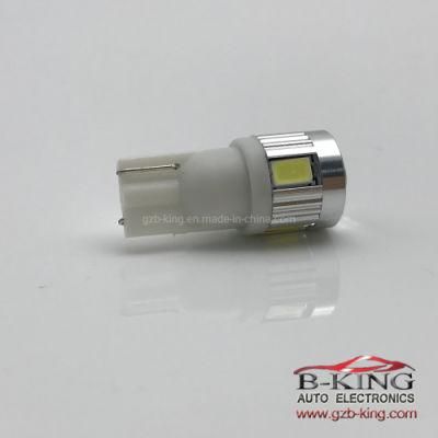 W5w T10 10-30V Canbus 6SMD 5730 Auto LED Lamp Bulb