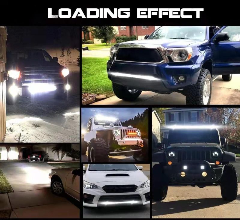 Newest Design S6d Light Bar Yellow and White Ambiance Light Is Yellow IP67 10-30V Truck LED Light Bar