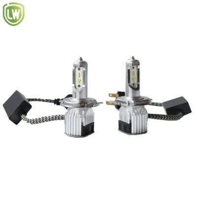 Dual Beam Zes Chip H4 9003 High Beam Low Beam H4 Hb2 LED Headlights