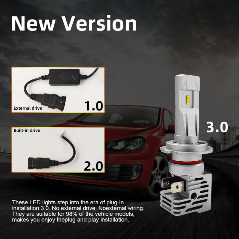 Super High Quality Zes LED Headlights H11 H4 H7 LED Lamps