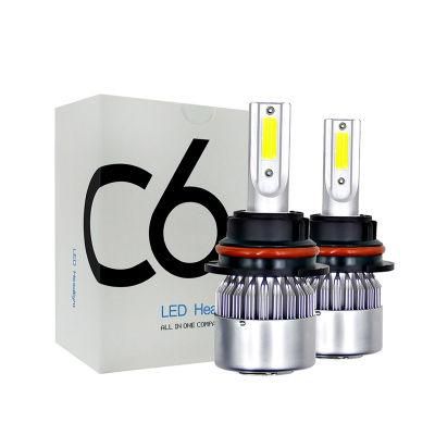 Factory Direct Sale General Style Automobiles &amp; Motorcycles 36W 3800lm Withe Light C6 H4 LED Car Headlight for Car Light