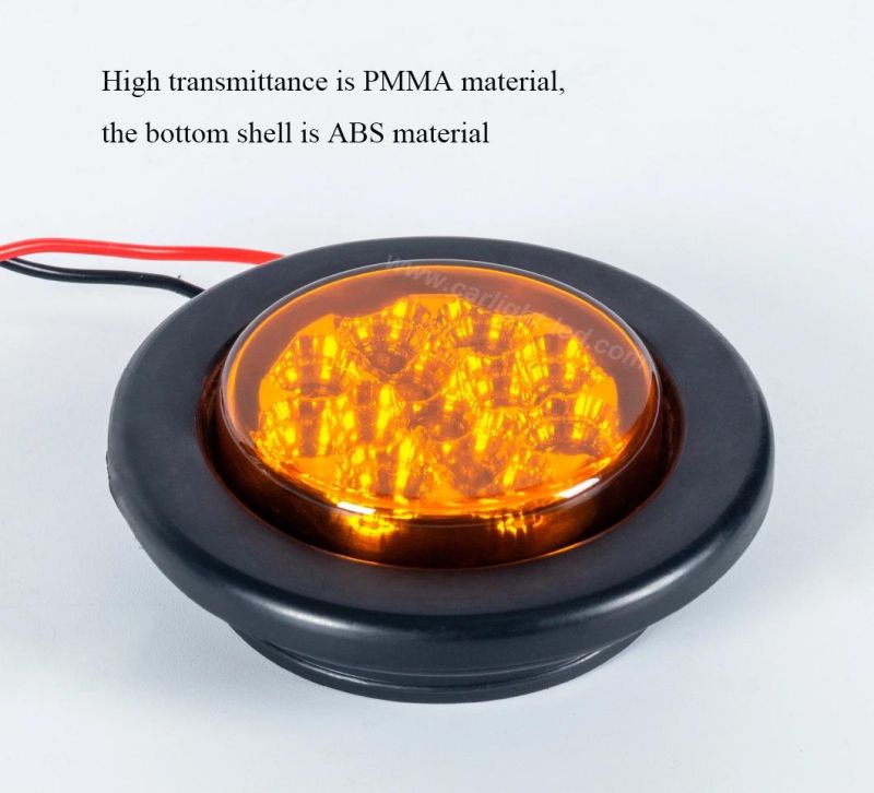 2.5 Inch Amber Side Lamps LED Side Marker Clearance Lamps
