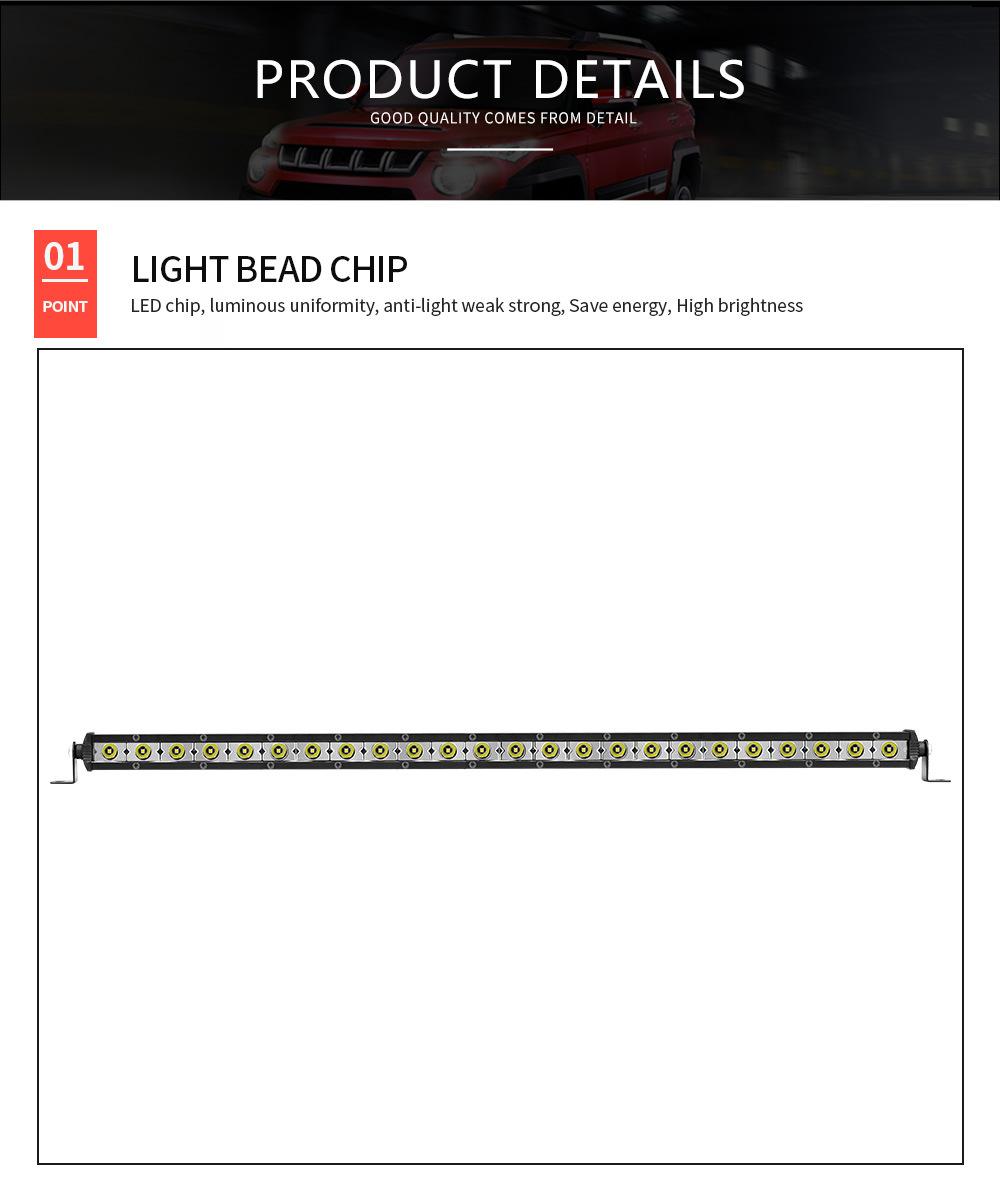 Dxz LED Light Bar 26inch 24LED 72W LED Work Light Motorcycle Tractor Boat off Road 4WD 4X4 Truck SUV ATV Driving Lights