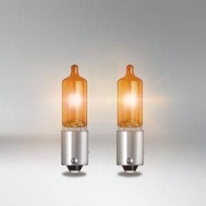 Hy21W 12V 21W Baz9s Amber Good Sale Halogen Bulbs Ultra Life Auto Headlight Backup Fog Stop Tail Lights Turn Lamps for Car Bus and Truck