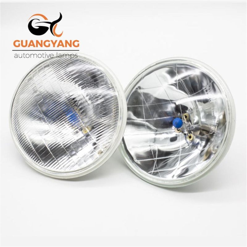 5 Inch Round Sealed Beam with Halogen H4000 H4402 12V Warm White