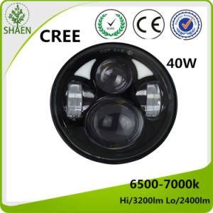 5.75 Inch 40W Round LED Headlight for Motorcycle
