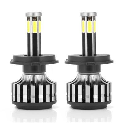 X6s 6-Side COB 120 Chips Car H4 LED H7 H11 H8 Hb4 H1 H3 9005 Hb3 Auto Lights Car LED Headlight Bulbs 200W 20000lm