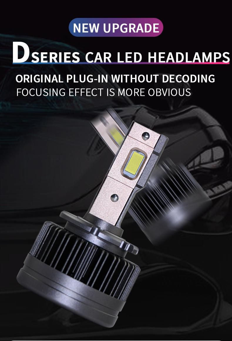 Canbus D LED Headlight Bulb for Car LED Lamps Car D3s Super Bright 4300lm LED Bulb for Auto Car
