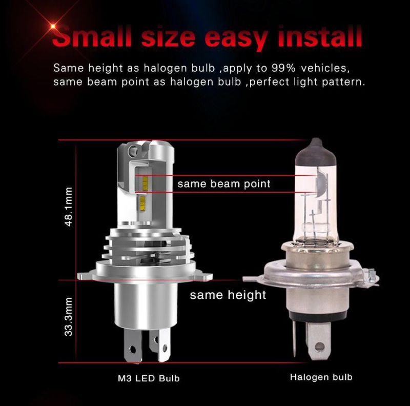 2019 New Arrival Auto Accessories Halogen Bulb Size H7 5000lm Auto Headlight