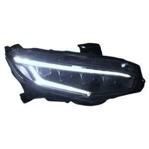 Car Accessories Car LED Lamps Auto Lamps 4 Lens Right Hand Drive Demon Eyes Car LED Headlight for Honda 2016 Civic X