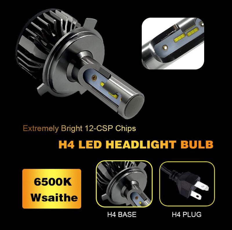 Manufacture Factory F2 Csp H4 H7 H1 9005 Hb3 9006 Hb4 H8 H9 H11 LED Car Light LED Headlight 12V 24V 10000lm 6500K Fog Light LED Car Bulb