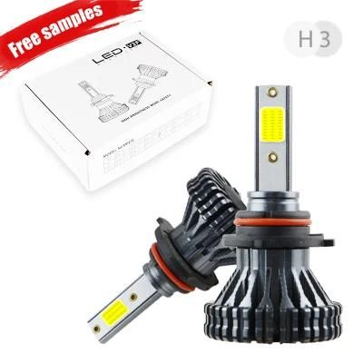 V2f 9005 COB 20W 2500lm H4 9005 H1 H7 9006 Hb4 Car LED Headlight 9003/Hb2/P43t Auto Light LED Headlight Bulbs