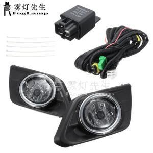1 Pair Chrome Clear Lens Car Fog Light Lamp for Nissan Rogue SUV 2014 2015 2016 with Bulbs Switch Bezel Kit Replacement