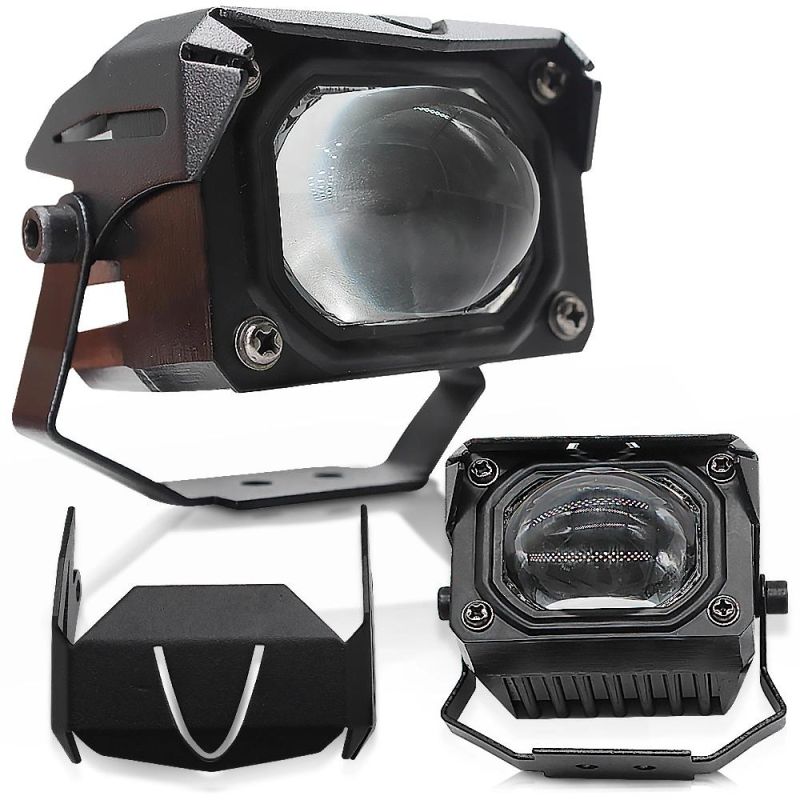 Lightech Auto P25 LED Projector Work Light 3inch with Motorcycle Headlight H4 3000K&6000K C6 S2 S1 Bulb