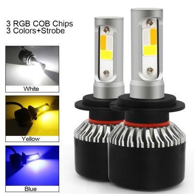 S2 H4 H7 LED Car LED Headlight Bulb Auto 24V 12V H13 H11 H1 9005 9006 H3 9007 9012 72W 8000lm