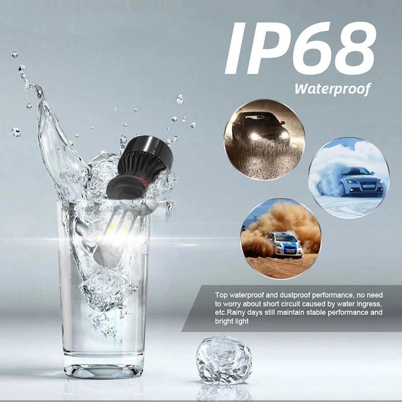 New 4 Side Lumens COB 100W 10000lm H4 Hi Lo H7 H11 9005 9006 Car LED Headlight Bulbs Auto LED Headlamp LED Light 12V 24V