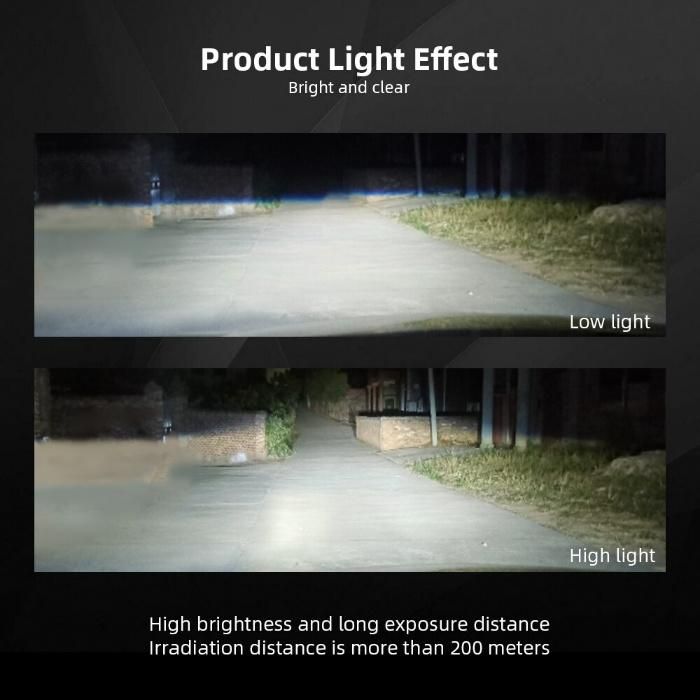 LED H7 Auto Faro 9005 K5 55W 6000lm 6000K Automó Vil Bombilla
