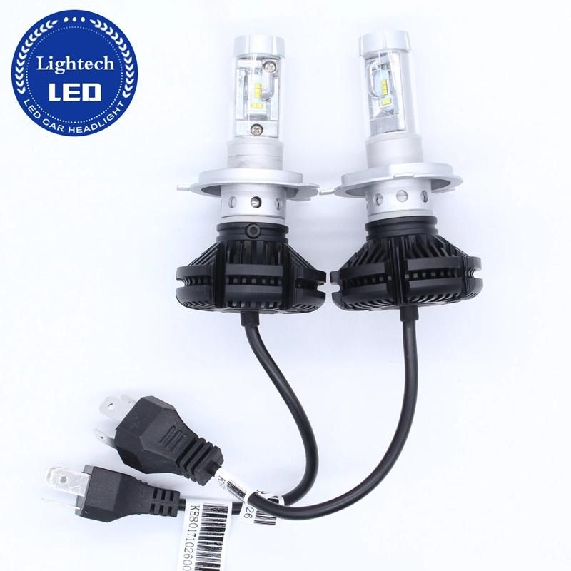 Car Accessories Fanless 50W 6000lm X3 LED Headlights H11 Hb3 Hb4 9005 9006 202 H4 H13 9004 9007 H7