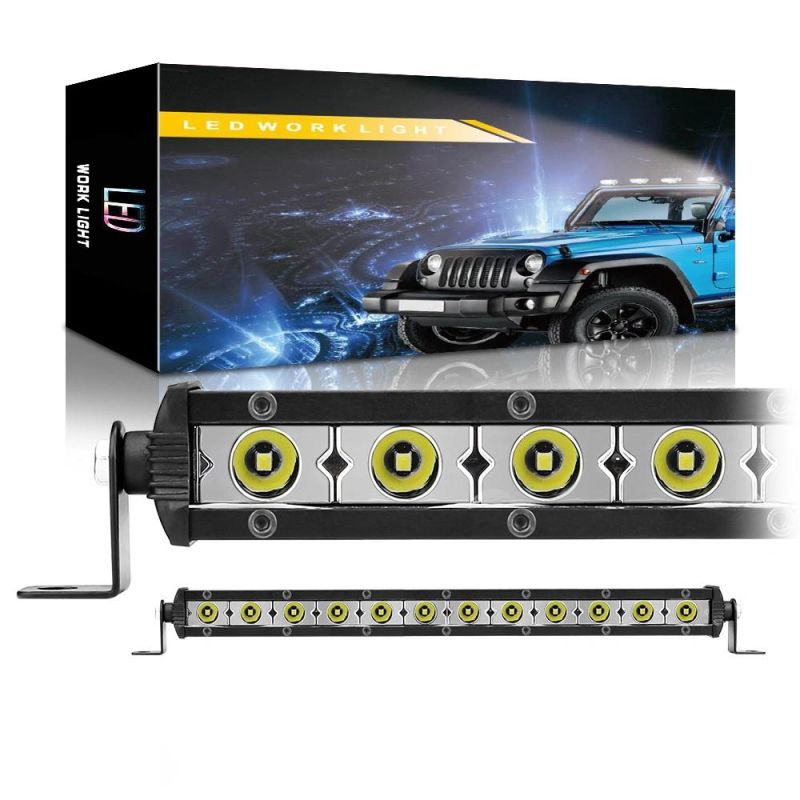 Dxz 12LED 36W 3030 Light Bar Single Row 6000K Spotlight Car Parts Automotive Lighting System Driving Light