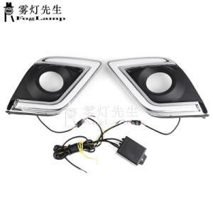 2PCS for Toyota Hilux Revo Vigo 2015 2016 2017 LED DRL Daytime Running Lights Daylight Fog Lamp Decoration Signal Lamp