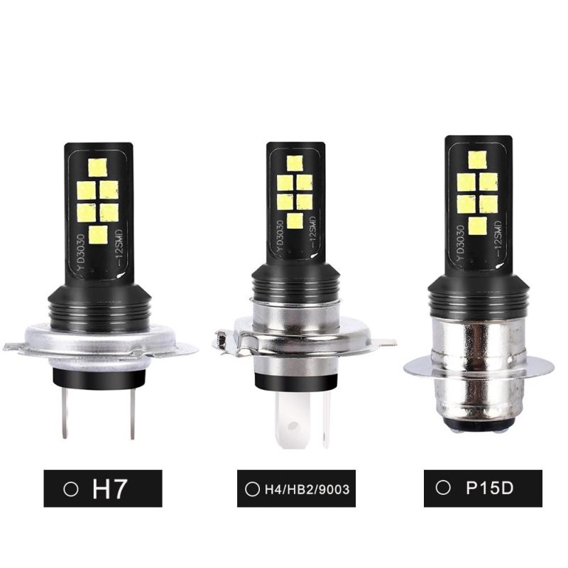 Motorcycle Fog Light Auto 6000K H7 H4 P15D LED Motorcycle Light