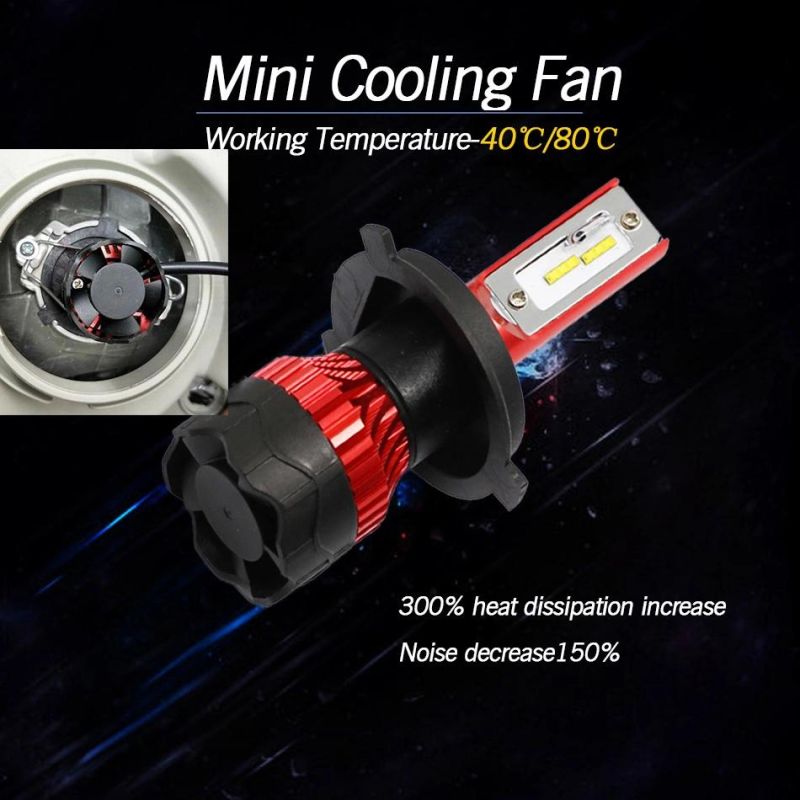 2 PCS Mini Car Headlight H7 LED H4 H1 H11 LED Bulbs Car Lights H3 9005 9006 H27 880 881 H8 Csp Auto Fog Lights Lamp 12V 12000lm