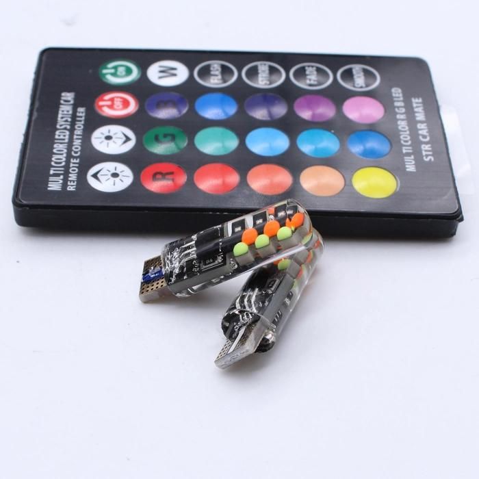T10 5050 SMD RGB LED T10 194 168 W5w Car Wedge Light Turn Signal Indoor Dome Wedge Read Light Bulbs