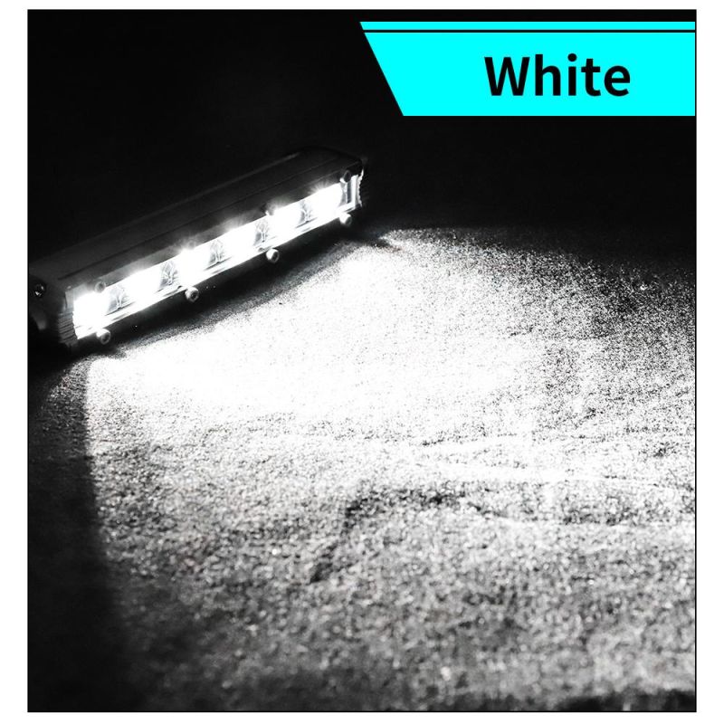 Dxz Single Row 3030 Light Bar 18W 6LED 12-24V Work Light Auto Parts Car Accessories Spotlight