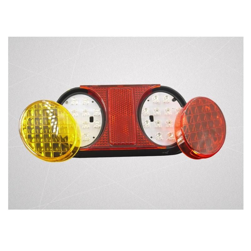 Factory High Quality 24PCS LEDs12V Oval Vehicle Autostop Turn Rear Tail Lights for Truck Trailer Marine with E-MARK