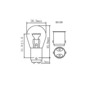 S25 P21W 24V 21W Bau15s Hot Sale Headlight LED Backup Fog Lamps Stop Halogen Lights Tail Turn Auto Bulbs for Car Bus and Truck