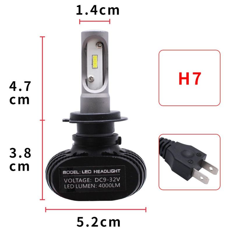 Automotive LED Bulbs S1 36W 4000lumen Mini Driving Light 6500K 12V DC Auto Lighting System