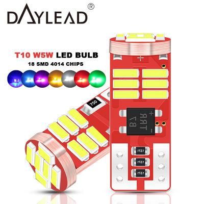 Hot Selling 12V Width Light Bulb Canbus 18SMD 4040 T10 Bulb for Car