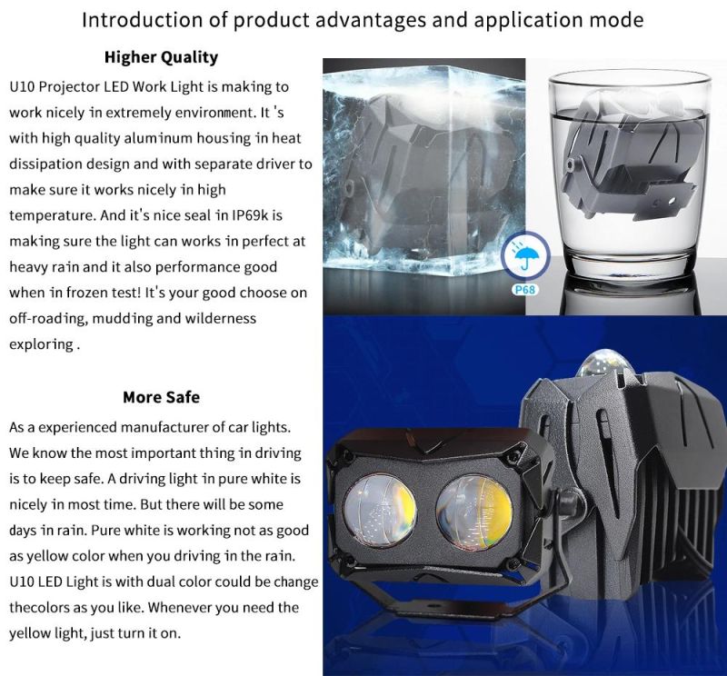 Lightech 50W 4X4 Club Light for Truck Offroading Lights LED Driving Lamp