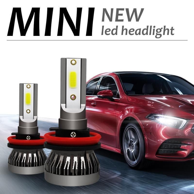 L1 Mini LED Headlight 9005 9006 H1 H4 H7 H8 H9 H10 H11 5202 COB 36W 8000lm White Car LED Headlight Bulbs 9005 9006