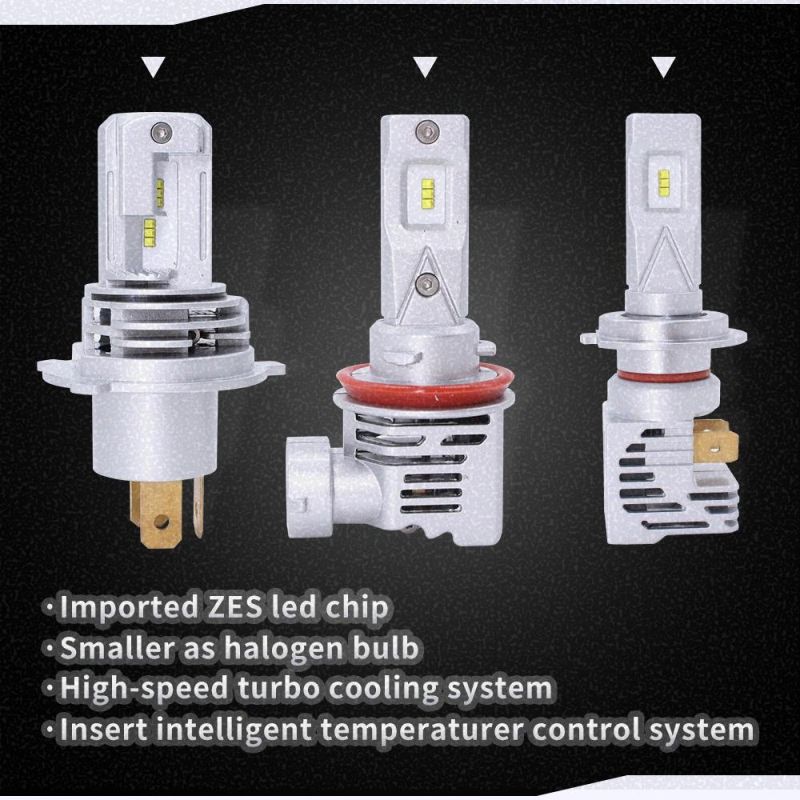 Super Bright 16000 Lumen Zes Chip X3 M3 F2 9005 Auto Car Light Bulbs H7 H4 LED Headlight