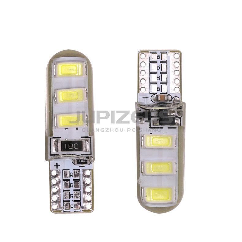 12V 5630 LED T10 6SMD Silicone Gel Constant Bright with Strobe Reading Light