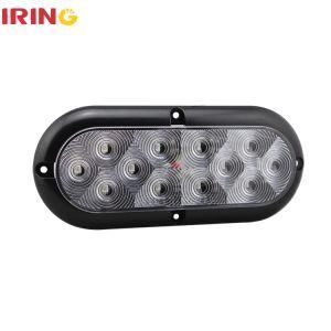 Waterproof Oval LED Red Stopautomotive Tail Light for Truck Trailer with SAE (LTL1653RW)
