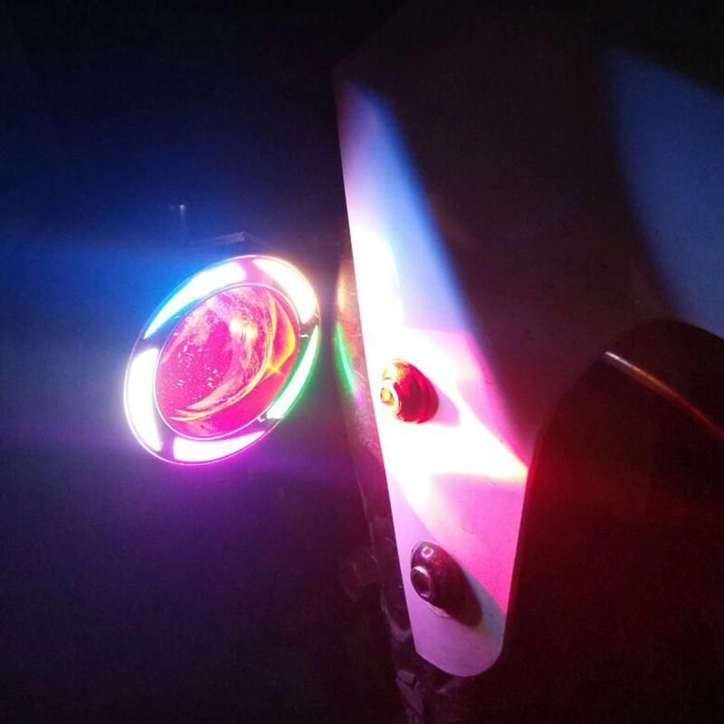 U7 RGB Motorcycle LED Headlights 12V 125W Motorbike Lamp Spotlight Motor Bicycle Fog Light 5color Moto Auxiliary Head Lamp
