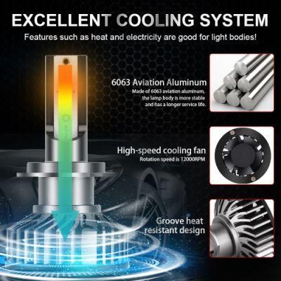 2 Colors LED Headlight H1 H4 LED H7 H11 Fog Light LED Headlamp LED Light Bulb