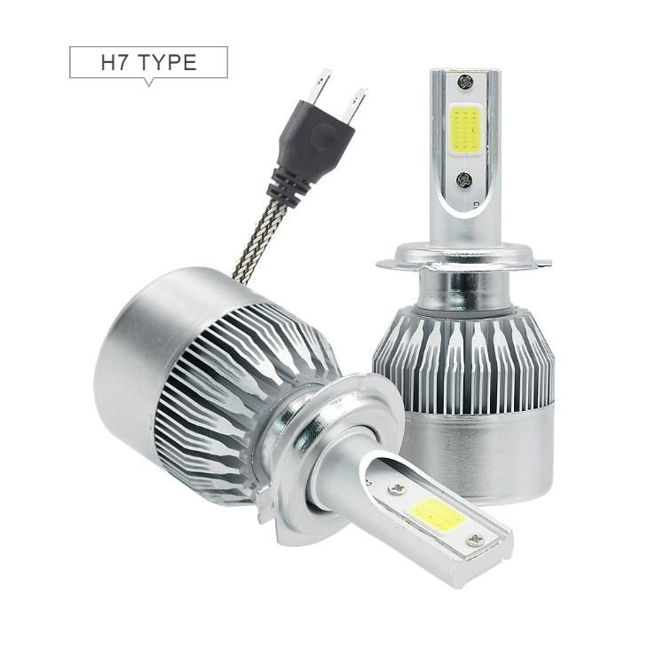 Manufacturer Wholesale C6 Car Headlight LED Car Bulb 880 881 9005 9006 9007 H1 H3 H4 H7 H11 6500K Coldwhite 12V 24V